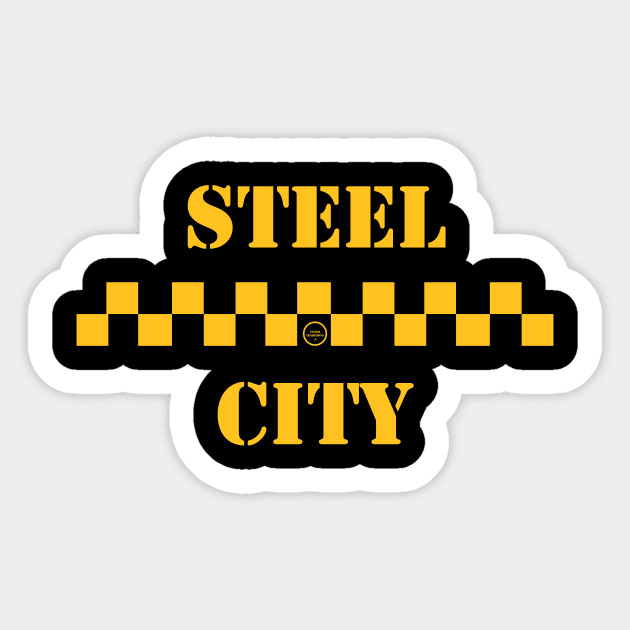 Steel City - Yellow Sticker by YinzerTraditions